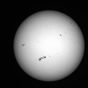 Vorschaubild für Auswertung von Sonnenfleckenbildern