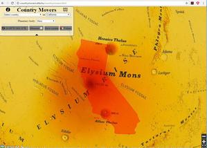 illustration image for Country Movers – Visualizing Spatial Scales in Planetary and Earth Sciences