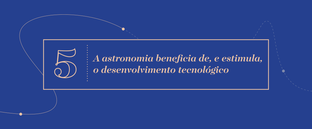 Grande Ideia 5 - A astronomia beneficia de, e estimula, o desenvolvimento tecnológico