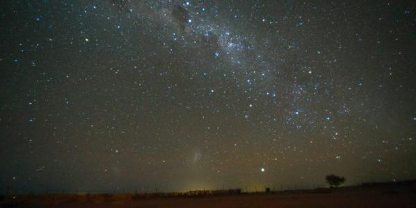 The Southern Cross points out the South Celestial Pole, around which the sky appears to rotate