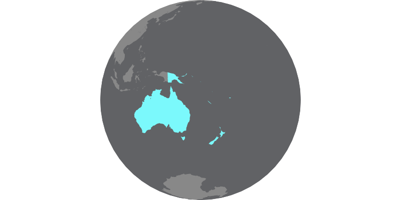 Map of  Oceania